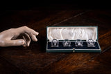 Four Silver Animal Menu Holders by A. Wilcox, Chester, 1937-38 - Harrington Antiques