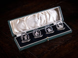 Four Silver Animal Menu Holders by A. Wilcox, Chester, 1937-38 - Harrington Antiques