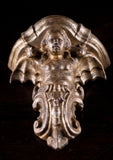 Gilt Terracotta Winged Siren Wall Brackets (With Provenance), c.1890 - Harrington Antiques
