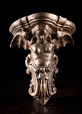 Gilt Terracotta Winged Siren Wall Brackets (With Provenance), c.1890 - Harrington Antiques