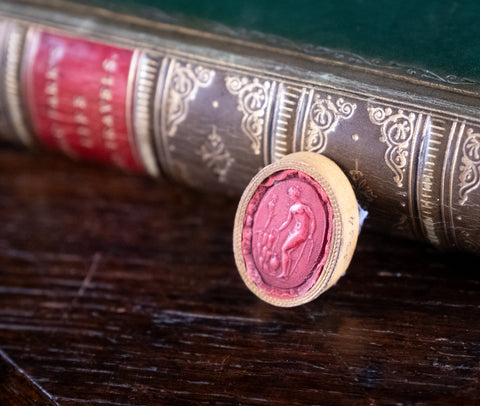 Grand Tour Red Sulphur Intaglio, c.1800 - Harrington Antiques