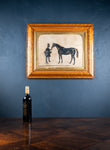 Henry Albert Frith (1819 - 1871) - Large Silhouette of Gentleman and Horse - Harrington Antiques