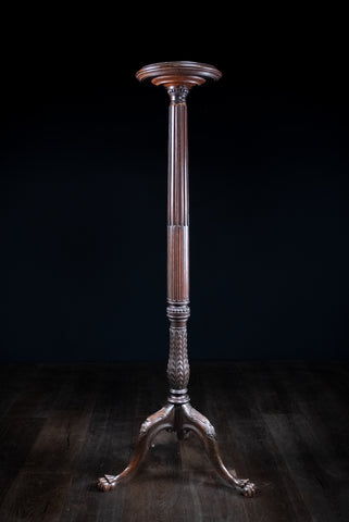 Irish Mahogany Torchere, c.1880 - Harrington Antiques