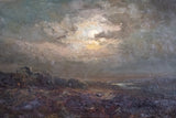 John Falconar Slater (1857 - 1937) - Moonlight Coastal Landscape - Harrington Antiques