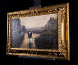John William Buxton Knight (1843 - 1908) - 'The Only Way'. Oil On Canvas. - Harrington Antiques
