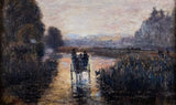 John William Buxton Knight (1843 - 1908) - 'The Only Way'. Oil On Canvas. - Harrington Antiques