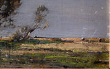Kershaw Schofield (1875-1941) - Trees In Landscape. Oil On Board. - Harrington Antiques