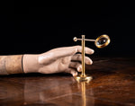 Lacquered Brass Bullseye Condenser Magnifying Glass, c.1910 - Harrington Antiques