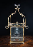 Large Brass & Cut Glass Hall Lantern, c.1910 - Harrington Antiques