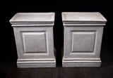 Large Pair of Neoclassical 'Limestone' Fibreglass Plinths - Harrington Antiques