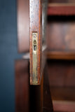 Large Regency Brass Inlaid Mahogany Bookcase - Harrington Antiques