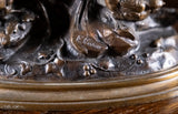 Louis Emile Cana (145 - c.1895) - Bird, Nest and Fledgings. Bronze. - Harrington Antiques