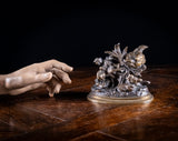 Louis Emile Cana (145 - c.1895) - Bird, Nest and Fledgings. Bronze. - Harrington Antiques