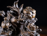 Louis Emile Cana (145 - c.1895) - Bird, Nest and Fledgings. Bronze. - Harrington Antiques