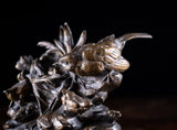 Louis Emile Cana (145 - c.1895) - Bird, Nest and Fledgings. Bronze. - Harrington Antiques