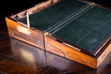 Monumental Rosewood Brass Inlaid Writing Slope, c.1840 - Harrington Antiques