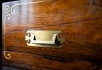 Monumental Rosewood Brass Inlaid Writing Slope, c.1840 - Harrington Antiques