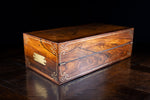 Monumental Rosewood Brass Inlaid Writing Slope, c.1840 - Harrington Antiques