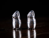 Novelty Silver Grotesque Pepper Pots by Frederick Brasted, London, 1880. - Harrington Antiques