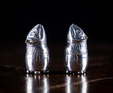 Novelty Silver Grotesque Pepper Pots by Frederick Brasted, London, 1880. - Harrington Antiques