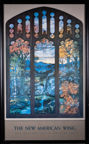 Original Metropolitan Museum Of Art 'Autumn Landscape' Poster (After Louis Comfort Tiffany) - Harrington Antiques