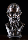 Pair Bronze Busts of Hippocrates and Lysimachus - Harrington Antiques