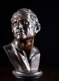 Pair Bronze Busts of Hippocrates and Lysimachus - Harrington Antiques