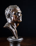 Pair Bronze Busts of Hippocrates and Lysimachus - Harrington Antiques
