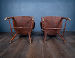 Pair of Mahogany Arm Chairs In Manner Of E. W. Goodwin (1833 - 64) - Harrington Antiques