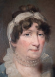 Portrait of 'Jean Bryce or Crawford'. Oil On Canvas. - Harrington Antiques