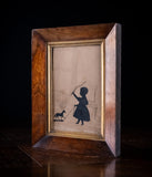 Silhouette of Child With Horse - Attributed to Augustin Edouart (1789-1861) - Harrington Antiques