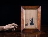 Silhouette of Child With Horse - Attributed to Augustin Edouart (1789-1861) - Harrington Antiques