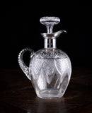 Silver & Cut Crystal Claret Jug by Fenton Brothers, 1903 - Harrington Antiques