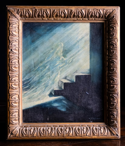 'The Ascension', Signed L.S. Wren, c.1880. Oil On Canvas. - Harrington Antiques