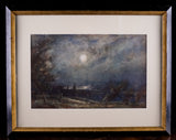 Thomas William Morley (1859-1925) - Moonlit Coastal Landscape. - Harrington Antiques