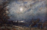 Thomas William Morley (1859-1925) - Moonlit Coastal Landscape. - Harrington Antiques
