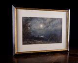 Thomas William Morley (1859-1925) - Moonlit Coastal Landscape. - Harrington Antiques
