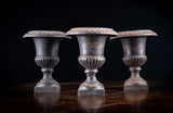 Three Miniature Cast Iron Urns - Harrington Antiques