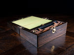 Victorian Coromandel Writing Slope With Bramah Lock - Harrington Antiques