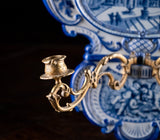 Villeroy & Boch Delft Ormolu Wall Sconce, c.1895 - Harrington Antiques