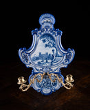 Villeroy & Boch Delft Ormolu Wall Sconce, c.1895 - Harrington Antiques