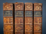1750 Lives Of The Admirals By John Campbell. Four Volume Set. - Harrington Antiques