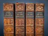1750 Lives Of The Admirals By John Campbell. Four Volume Set. - Harrington Antiques