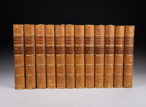 1899 Works Of Edmund Burke In 12 Volumes - Harrington Antiques