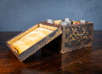 18th Century Black & Gold Lacquer Tea Caddy - Harrington Antiques