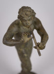 18th Century Grand Tour Bronze 'Pan' Greek God Statue - Harrington Antiques
