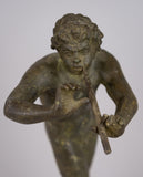 18th Century Grand Tour Bronze 'Pan' Greek God Statue - Harrington Antiques