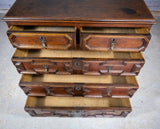 18th Century & Later Geometric Oak Chest Of Drawers. - Harrington Antiques