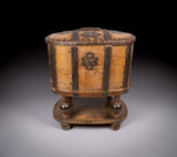 18th Century Swedish Bentwood Pine & Iron Strong Box - Harrington Antiques