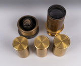 19th Century Brass Field Microscope & Lenses - Harrington Antiques